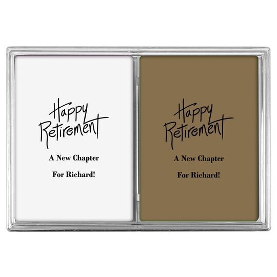 Fun Happy Retirement Double Deck Playing Cards